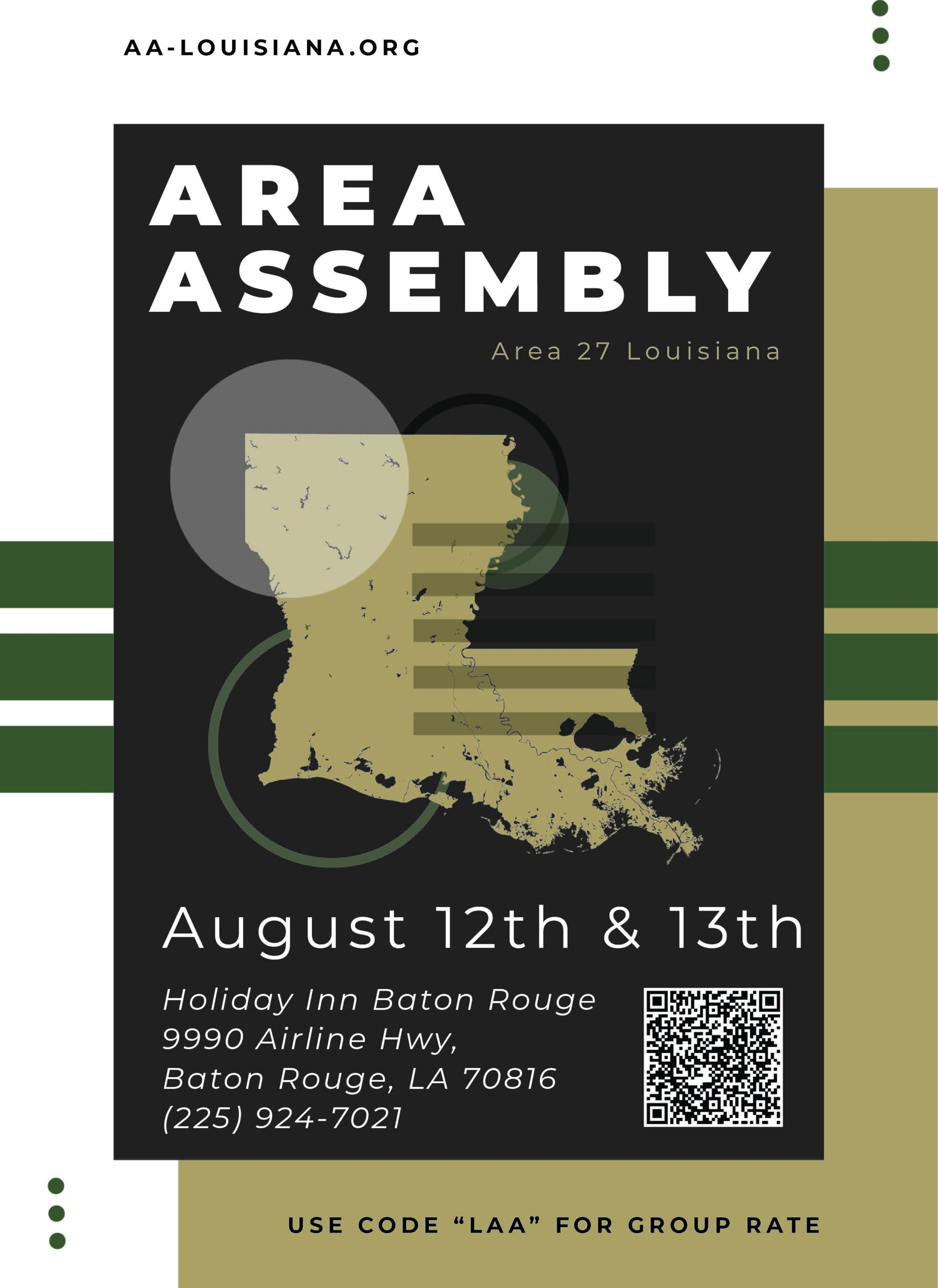 Louisiana Area Assembly August 2023 Area 27   AUG23AREAFLIER Scaled 